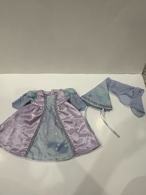 American Girl Bitty Baby Princess Dress and Hat